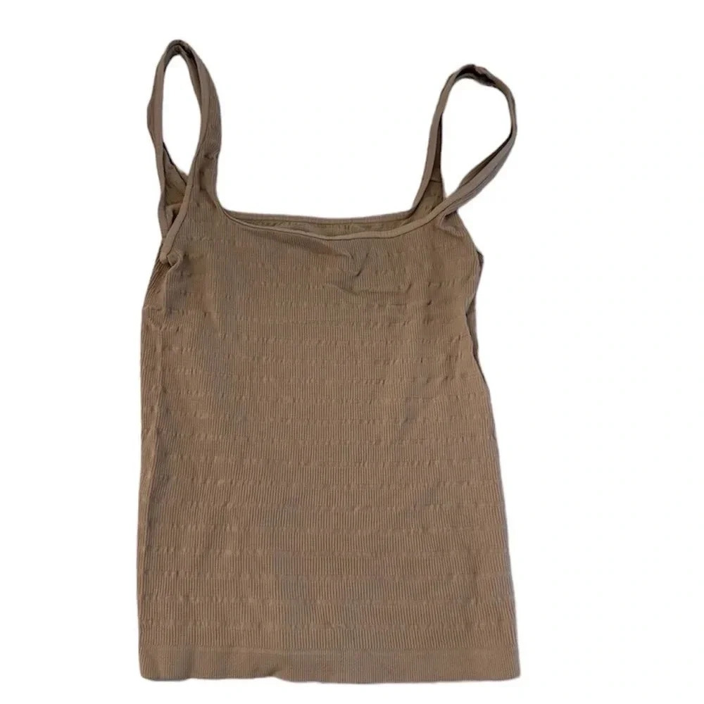 Free People Intimately Women’s Square One Seamless Cami in Nude Size M/L NWT